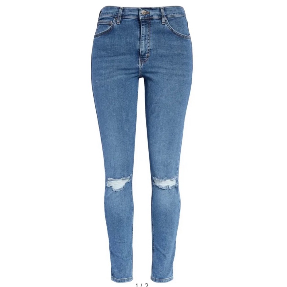 Topshop Jamie double rip jeans
